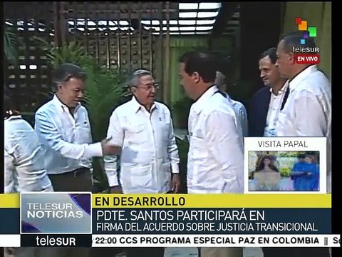 Arriba Santos a Cuba para firma de acuerdo con FARC-EP sobre justicia