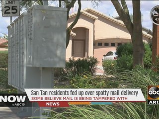 San Tan Valley residents upset over spotty mail delivery