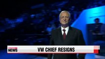 Volkswagen CEO steps down amid emissions scandal