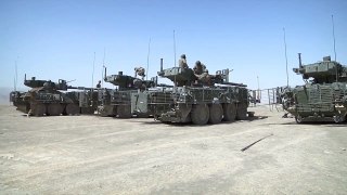 M1128 Mobile Gun System In Action
