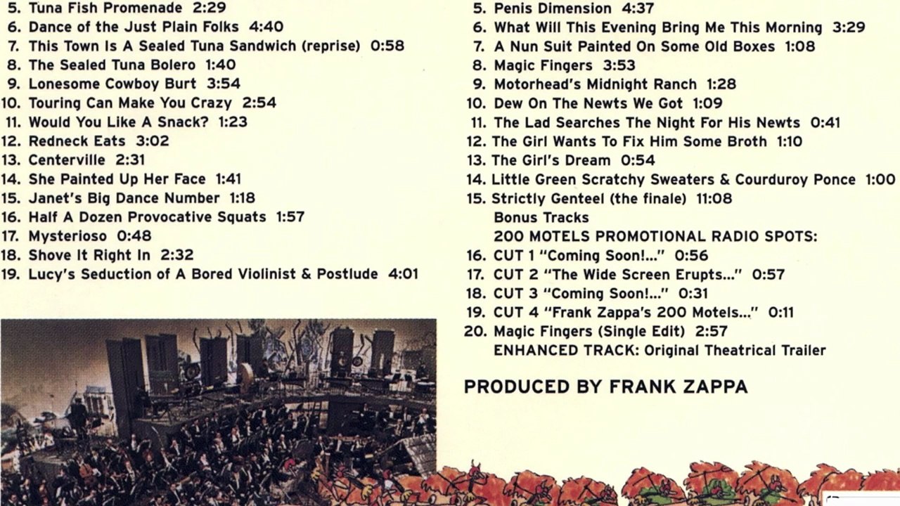 Frank Zappas 200 Motels - Part 8 (1971 Soundtrack)