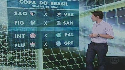 Oito clubes se enfrentam nas quartas de final da Copa do Brasil
