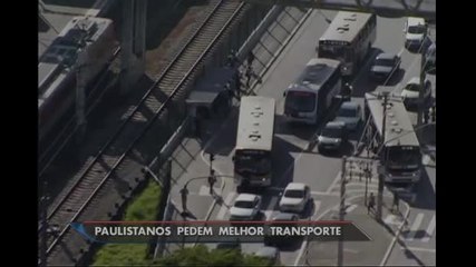 Trânsito e transporte público estão entre principais reclamações do paulistano