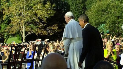 Obama hails Pope Francis's message of 'love and hope'