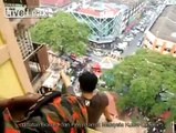 LiveLeak.com - Firefighters saves man from commit suicide