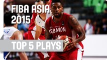 Top 5 Plays - Day 1 - 2015 FIBA Asia Championship