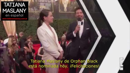 Entrevistas a Tatiana Maslany en los Emmy [Subtitulado]