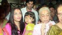 Aishwarya Rai Bachchan Spotted With Daughter Aaradhya @ Siddhivinayak Temple