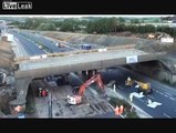 LiveLeak.com - Time lapse bridge demolition over night