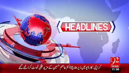 Headlines - 11:00 AM – 24 Sep 15 - 92 News HD