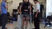 Paralysed man walks 3.6 metres with the help of brain power