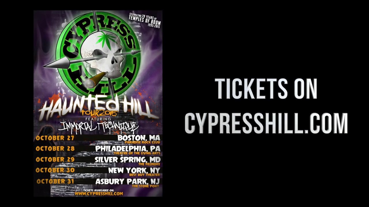 BrealTV Presents Cypress Hill "Haunted Hill" American Tour, October 2015