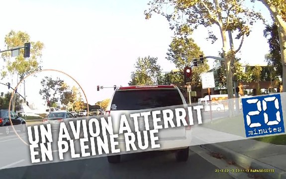 Un avion atterrit en pleine rue en Californie