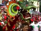 Carnaval Barongsai Dengan Lampion Di Malam Hari