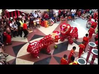 Perebutan Juara Atraksi Barongsai Merah