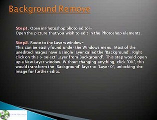 Remove Simple Background In Photoshop Step-by-Step