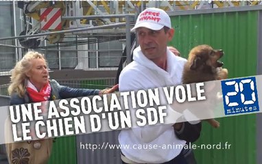Une association de défense des animaux vole le chien d'un SDF et se justifie