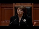 Jahjaga fjalim në Kuvend: Shqipëria është në mendjen e çdo kosovari