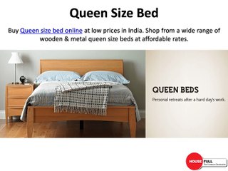 Buy Queen Size Bed online in India at Housefull.co.in