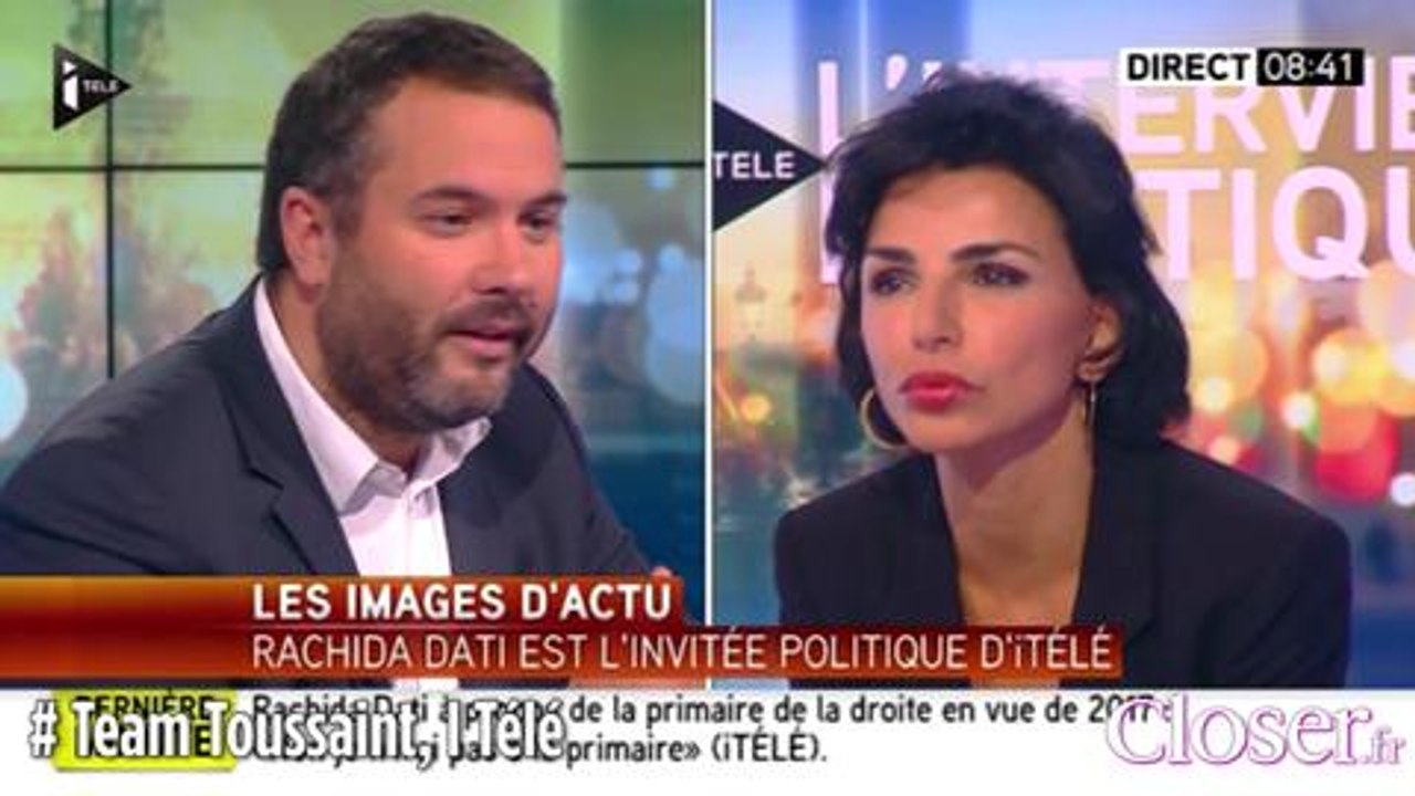 Team Toussaint : échange musclé entre Rachida Dati et Bruce Toussaint, jeudi 24 septembre