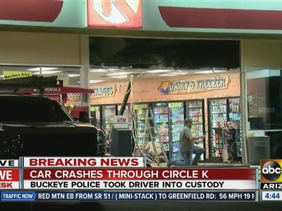 Car crashes through Buckeye Circle K