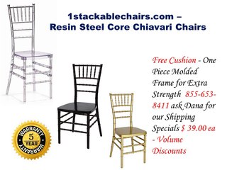 1stackablechairs.com - Resin Steel Core Chiavari Chairs