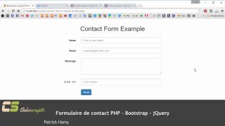 Formulaire de contact PHP - Bootstrap