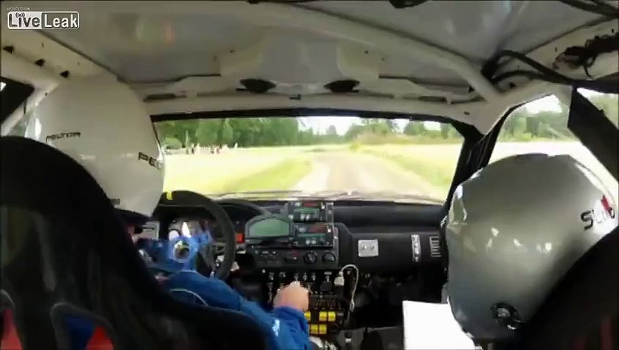 Nasty Head-Snapping Rally Car Crash - A Case for HANS