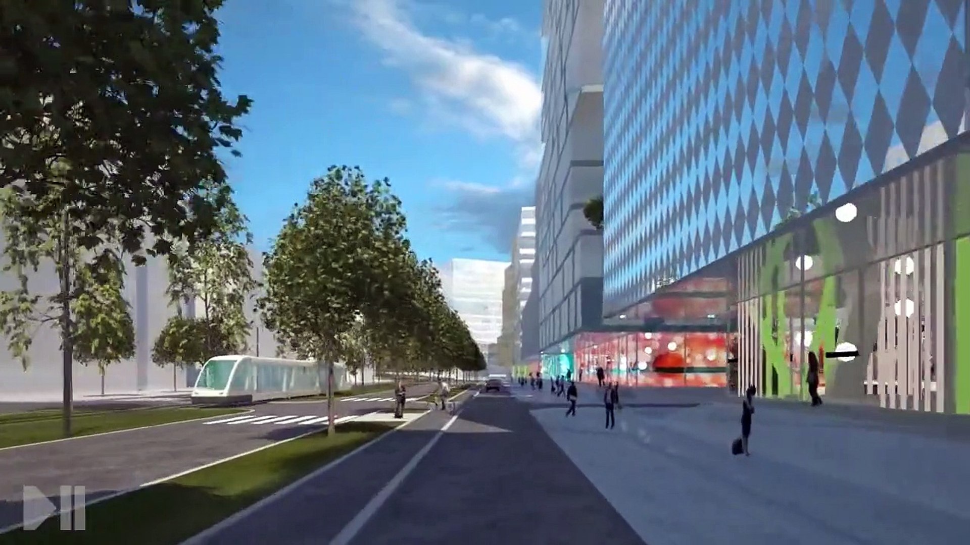 Le futur siège ADIDAS au Quartier d'Affaires du Wacken en 3D - Vidéo  Dailymotion