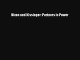 Nixon and Kissinger: Partners in Power Livre Télécharger Gratuit PDF