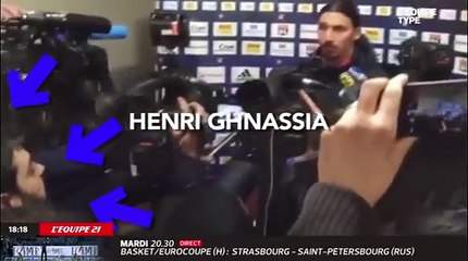Zlatan Ibrahimovic recadre un journaliste de l'Equipe 21