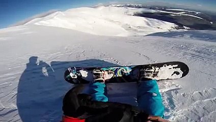 Le snowboader pris dans une avalanche avait une caméra sur lui !