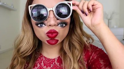 Une double vision du visage après un make-up hallucinant