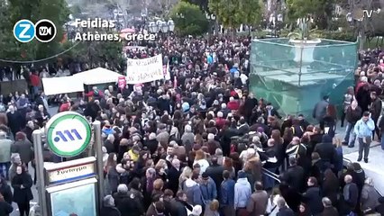 Grèce : les 'anti-austérité' dans la rue