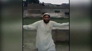 Man falls off the roof while dancing