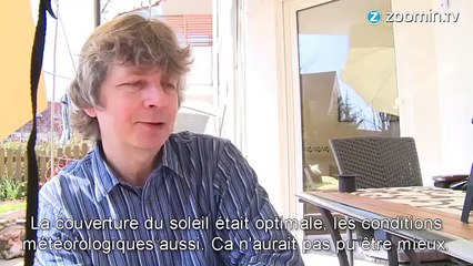 L'éclipse, ça donnait quoi à Rome? Et à Londres ? Et...