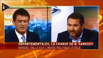 Valls répond à Sarkozy sur iTélé : "Je n'ai jamais traité quelqu'un de pauvre con"
