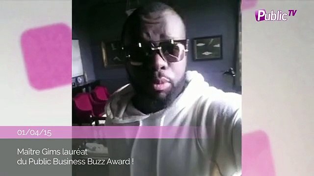 Exclu Vidéo : Maître Gims : Merci à Public et à mon public pour le prix du Business Buzz de l'année !