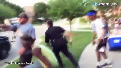 Images choc : ce policier agresse une adolescente noire