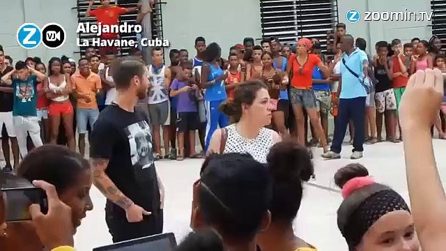 Quand Sergio Ramos s'invite chez des ados Cubains