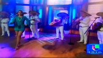 La chanteuse mexicaine Patricia Navidad perd sa serviette hygiénique en plein direct