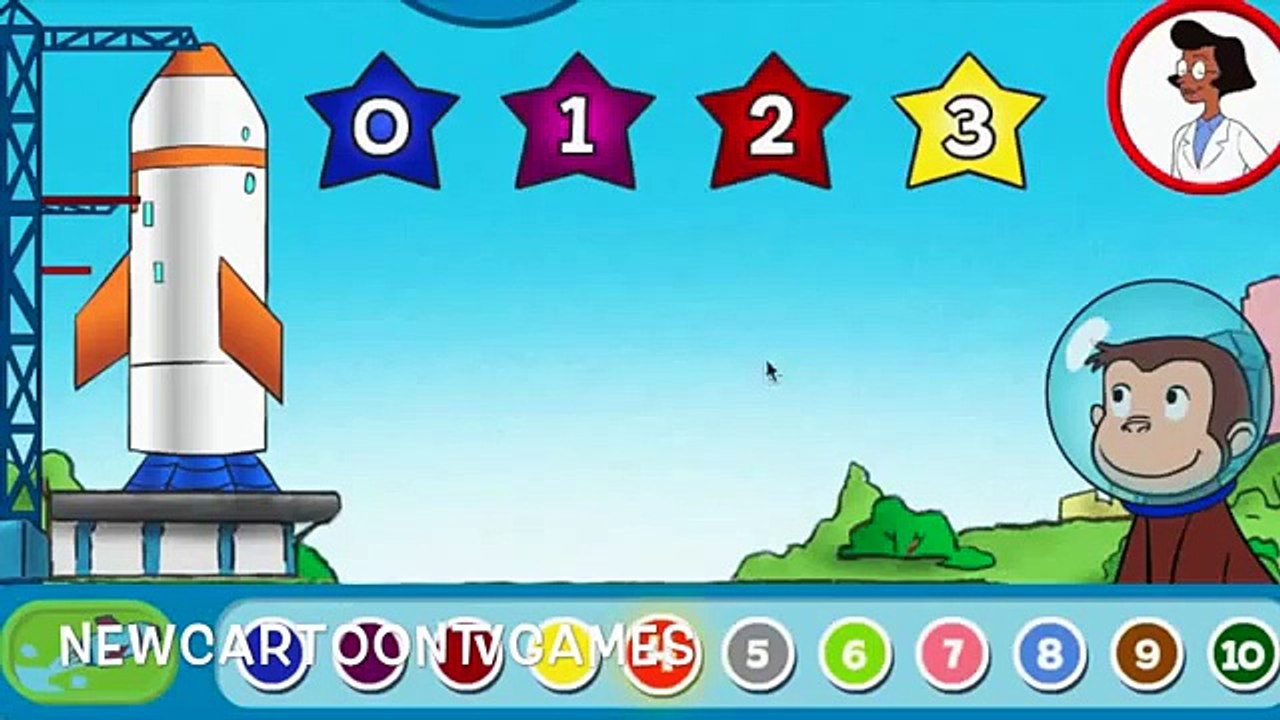 Curious George Full Episode English Cartoon Games – Train Station – Blast Off – Fair Share