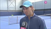 Rafael Nadal Practice & Interview in Manacor. 24 Sept. 2015. (in Catalan)