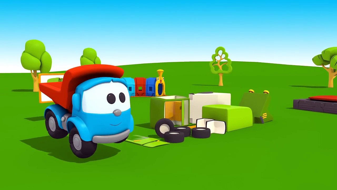 Leo Junior bir sokak temizleme aracı yapıyor Eğitici çizgi film Türkçe dublaj