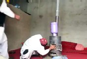 ---Pashto Funny Video Clip Masti Playing with Gas Fire and Stove