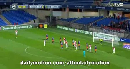 Fabio Coentrao Big Chance - Montpellier vs AS Monaco - Ligue 1 - 24.09.2015