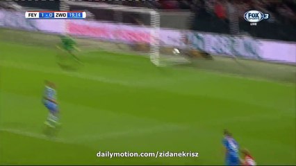 1-0 Michal Kramer Goal _ Feyenoord v. PEC Zwolle 24.09.2015 HD_HD