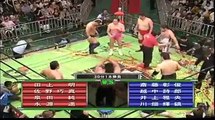 Akitoshi Saito, Shiro Koshinaka, Masao Inoue & Kishin Kawabata vs Akira Taue, Naoki Sano, Jun Izumida & Haruka Eigen