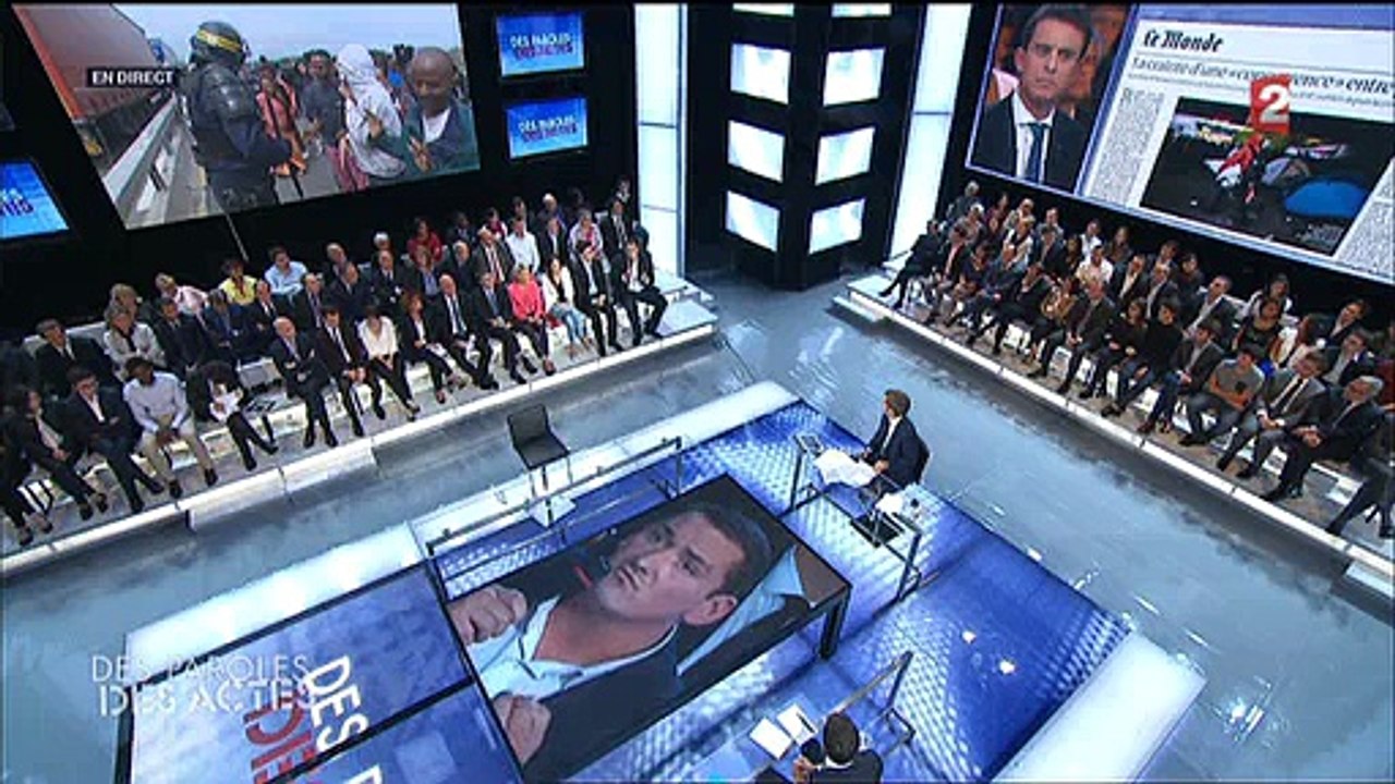 Un militant LR tient tête à Manuel Valls dans DPDA