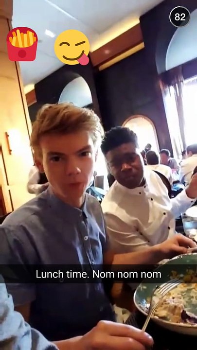 150828 Ki Hong Lee Snapchat Story - The Scorch Trials Press Day 2